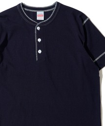 Healthknit】Henleyneck S/S Tee Sulfur dye / 硫化染め ヘンリー