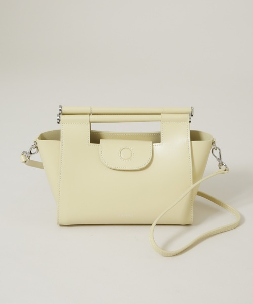 YAHKI（ヤーキ）の「YAHKI/W FACE バーハンドルショルダーバッグ（ショルダーバッグ・レディース・ライトイエロー/ブラック・FREE）」の2枚目の写真