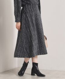 ITS'DEMO | 【手洗い可／セットアップ可】ツイード風プリントスカート(スカート)