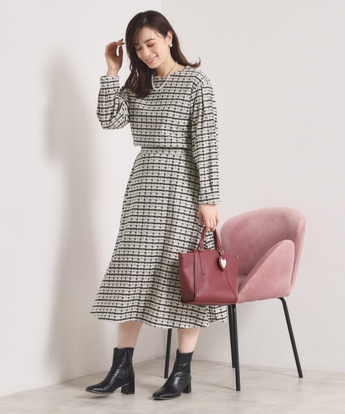 ITS'DEMO（イッツデモ）の「【手洗い可／セットアップ可】ツイード風プリントスカート（スカート・レディース・グレー系その他/ホワイト系3/ブラック系・00）」の19枚目の写真