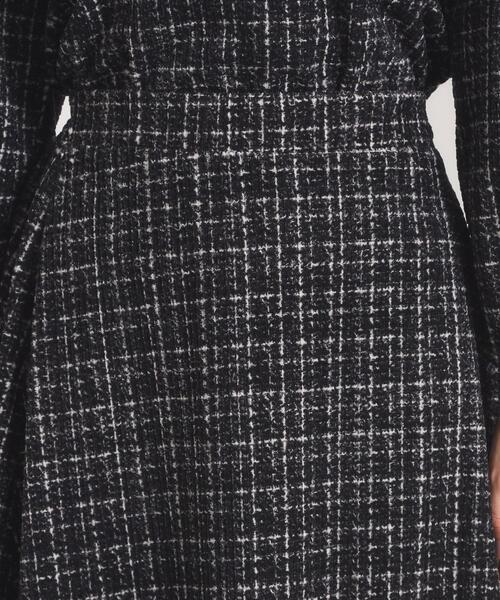 ITS'DEMO（イッツデモ）の「【手洗い可／セットアップ可】ツイード風プリントスカート（スカート・レディース・グレー系その他/ホワイト系3/ブラック系・00）」の6枚目の写真