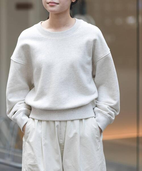 FORK&SPOON（フォークアンドスプーン）の「FORK&SPOON　コクーンスウェット（スウェット・レディース・オートミール/ネイビー/ピンク・1）」の13枚目の写真