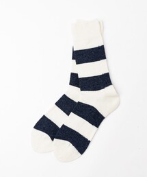 ANONYMOUSISM | 【ANONYMOUSISM/アノニマスイズム】Wool Cashmere Stripes Crew/ストライプ/ウールカシミヤ/ユニセックス【WEB限定】(ソックス/靴下)
