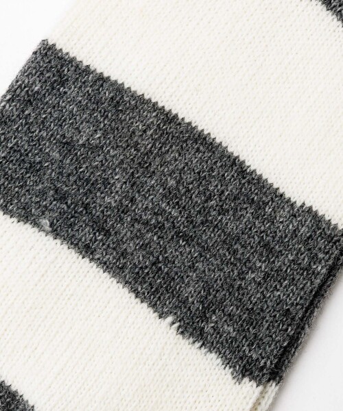 ANONYMOUSISM(アノニマスイズム)の「【ANONYMOUSISM/アノニマスイズム】Wool Cashmere Stripes Crew/ストライプ/ウールカシミヤ/ユニセックス【WEB限定】(ソックス/靴下・メンズ・ネイビー/モスグリーン/オフホワイト/チャコールグレー・フリー)」の16枚目の写真