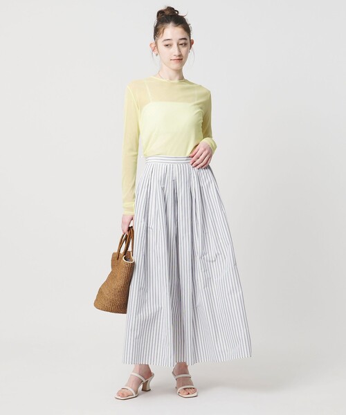 UNITED ARROWS（ユナイテッドアローズ）の「チュール ジャージー カットソー（Tシャツ/カットソー・レディース・オフホワイト/ブラック/ライラック/ロイヤルブルー/ネイビー/イエロー・FREE）」の15枚目の写真