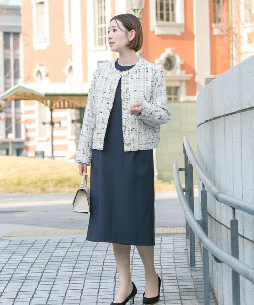 URBAN RESEARCH ROSSO WOMEN(アーバンリサーチ ロッソ)の「『WEB限定』袖レースワンピース(ワンピース・レディース・ネイビー・36/38)」の7枚目の写真