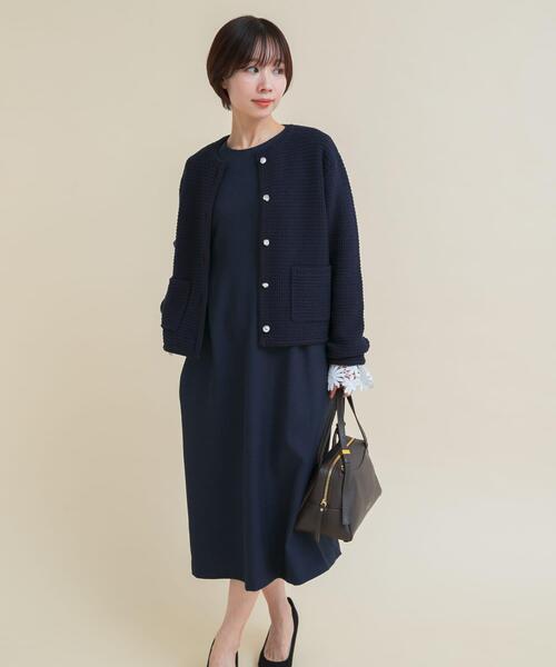 URBAN RESEARCH ROSSO WOMEN(アーバンリサーチ ロッソ)の「『WEB限定』袖レースワンピース(ワンピース・レディース・ネイビー・36/38)」の13枚目の写真