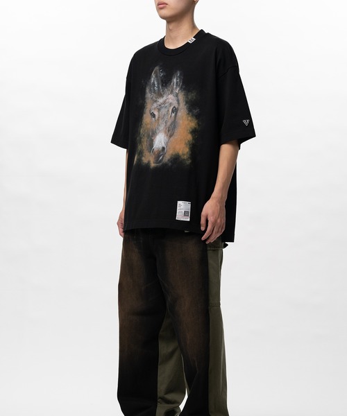 Maison MIHARA YASUHIRO(メゾンミハラヤスヒロ)の「Horse Printed T-shirt(Tシャツ/カットソー・メンズ・ホワイト/ブラック・44/46/48)」の8枚目の写真