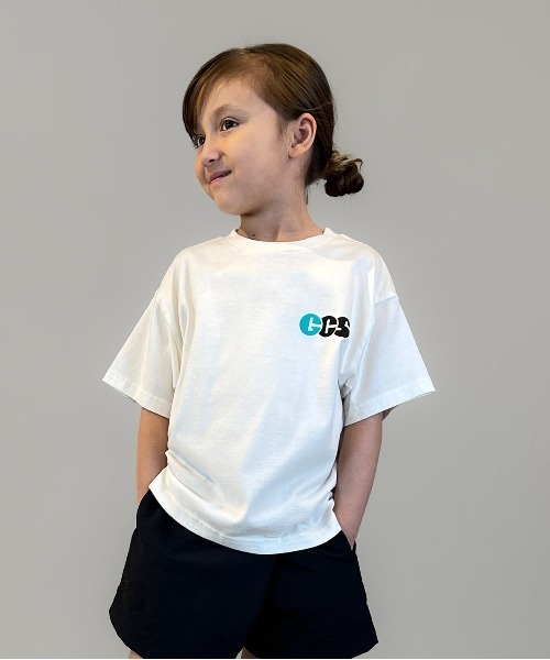 GROOVY COLORS(グルービーカラーズ)の「GCS Tee(Tシャツ/カットソー・キッズ・ホワイト・135/145)」の1枚目の写真