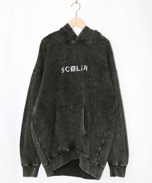 ScoLar | 153774：超常現象プリント ケミカル加工裏毛パーカー(パーカー)