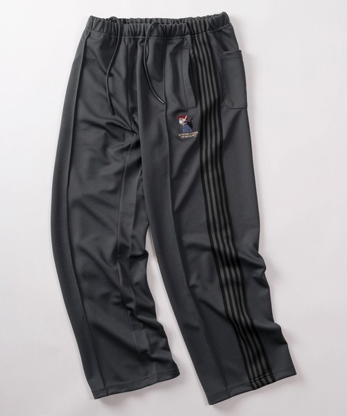 Red Cap Girl(レッドキャプガール)の「【70】【RCG/レッドキャップガール】サイドライン トラックパンツ/ジャージ/メンズ/レディース/ユニセックス/セットアップ可能(その他パンツ・メンズ・アイボリー/チャコールグレー/ブラック・XL/L/M)」の3枚目の写真