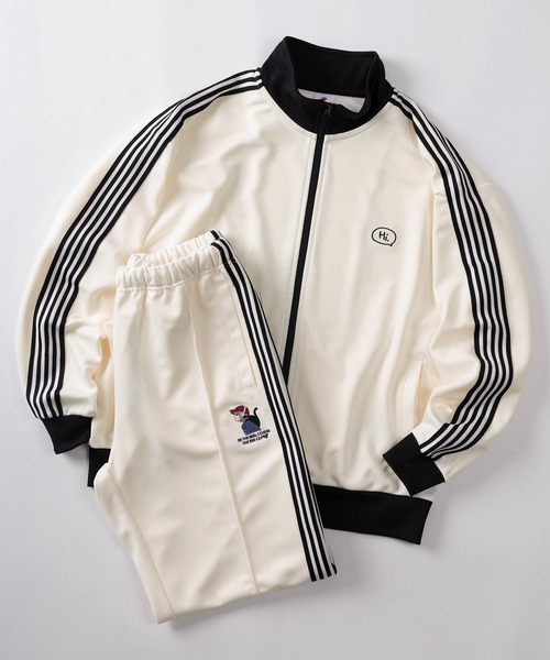 Red Cap Girl(レッドキャプガール)の「【70】【RCG/レッドキャップガール】サイドライン トラックパンツ/ジャージ/メンズ/レディース/ユニセックス/セットアップ可能(その他パンツ・メンズ・アイボリー/チャコールグレー/ブラック・XL/L/M)」の13枚目の写真