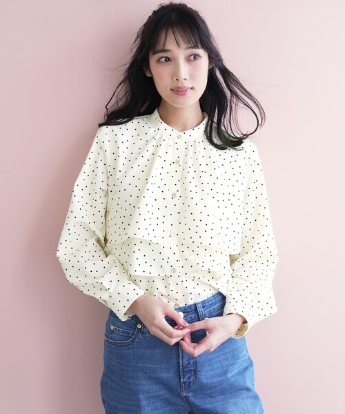 ANY SIS(エニィスィス)の「ラッフルレイヤード ブラウス(シャツ/ブラウス・レディース・オレンジ系1/ネイビー系5/スカイブルー系1/アイボリー系5・X-LARGE)」の17枚目の写真