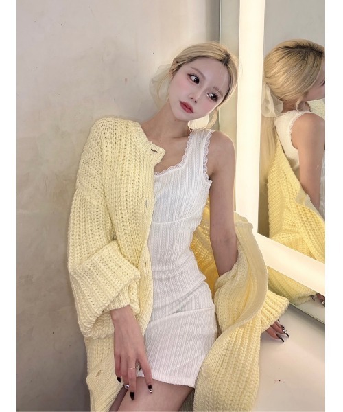 Darich（ダーリッチ）の「ロービングカラーニットカーディガン