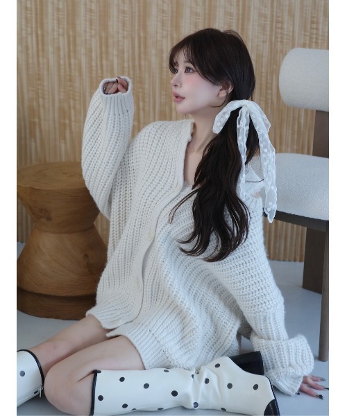 Darich（ダーリッチ）の「ロービングカラーニットカーディガン