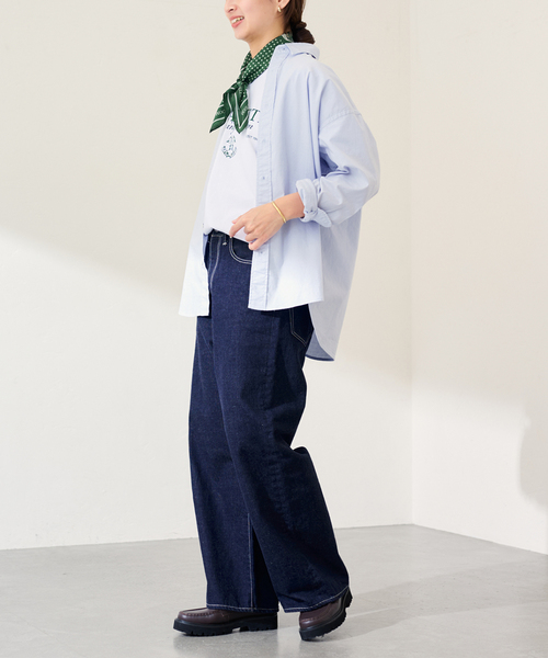 FRAMeWORK（フレームワーク）の「GIFT SHOP 別注シルクバンダナ（バンダナ/スカーフ・レディース・ベージュ/グリーン・FREE）」の6枚目の写真