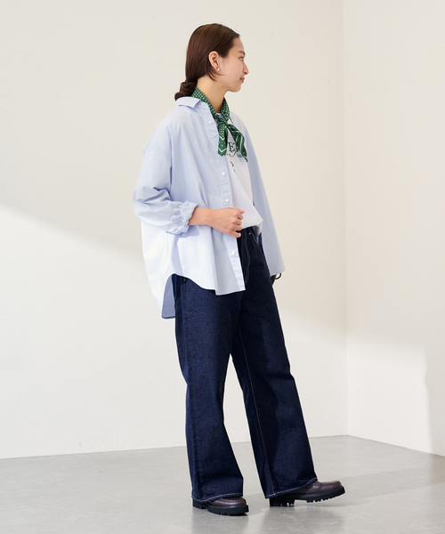 FRAMeWORK（フレームワーク）の「GIFT SHOP 別注シルクバンダナ（バンダナ/スカーフ・レディース・ベージュ/グリーン・FREE）」の7枚目の写真