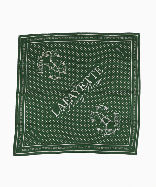 FRAMeWORK（フレームワーク）の「GIFT SHOP 別注シルクバンダナ（バンダナ/スカーフ・レディース・ベージュ/グリーン・FREE）」の14枚目の写真