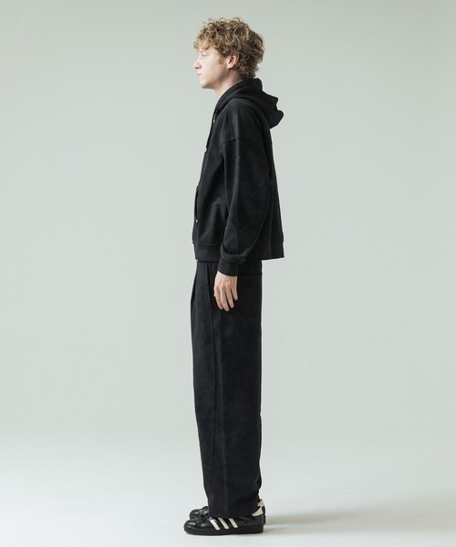 SLICK(スリック)の「【SLICK/スリック】Used Printed Sweat Zip Parka/ユーズドプリントショートレングスジップパーカー/ビンテージ/短丈(パーカー・メンズ・ブラック/グレー・2/1/3)」の15枚目の写真