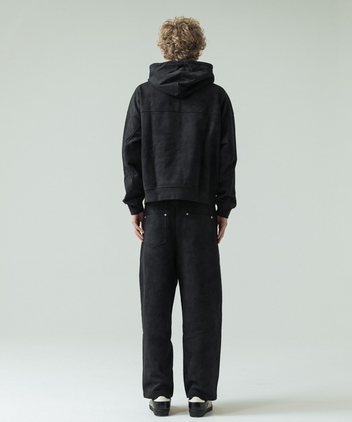 SLICK(スリック)の「【SLICK/スリック】Used Printed Sweat Zip Parka/ユーズドプリントショートレングスジップパーカー/ビンテージ/短丈(パーカー・メンズ・ブラック/グレー・2/1/3)」の16枚目の写真