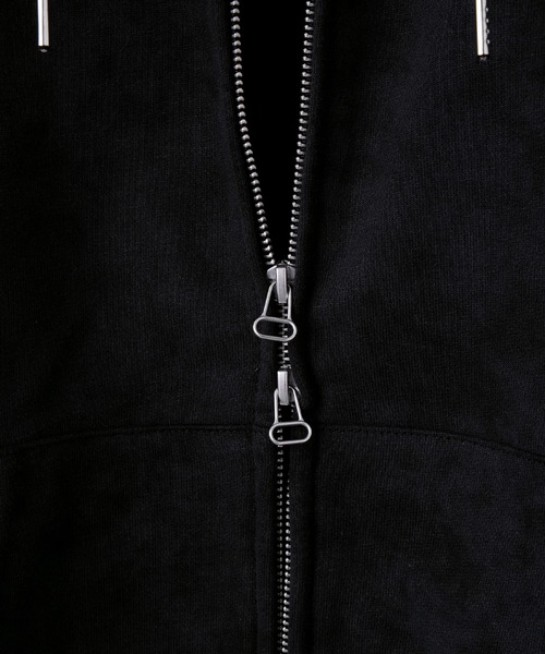 SLICK(スリック)の「【SLICK/スリック】Used Printed Sweat Zip Parka/ユーズドプリントショートレングスジップパーカー/ビンテージ/短丈(パーカー・メンズ・ブラック/グレー・2/1/3)」の18枚目の写真