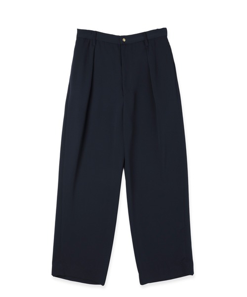 CULLNI（クルニ）の「Double Cloth Tuck Wide Pant（スラックス・メンズ・ネイビー/ブラック/グレー・0/1/2）」の3枚目の写真