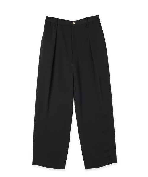 CULLNI（クルニ）の「Double Cloth Tuck Wide Pant（スラックス・メンズ・ネイビー/ブラック/グレー・0/1/2）」の2枚目の写真