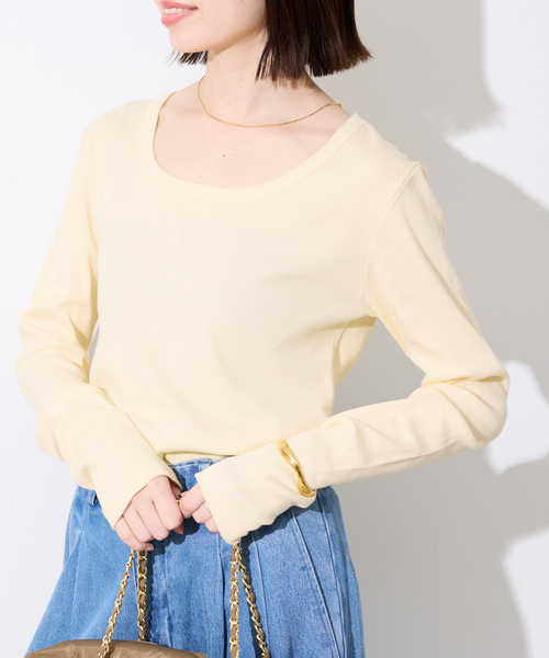 SLOBE IENA SAWAHOCO パーフェクトカットソー ベージュ SLOBE IENA (スローブイエナ) SAWAHOCO パーフェクトカットソー
