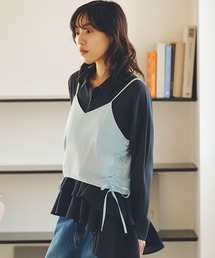 一部追加予約/natural by clip》マルチWAYリネンバテンキャミソール