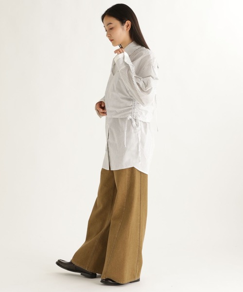daily CLIP】ストライプギャザーキャミ（キャミソール）｜studio CLIP