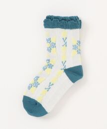 zuppa di zucca | エスニックフラワークルーソックス(ソックス/靴下)