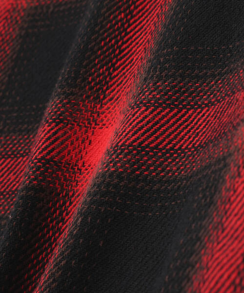 DANKE SCHON(ダンケシェーン)の「DankeSchon/ダンケシェーン/FLANNEL DAMAGE SHIRTS OMBRE(シャツ/ブラウス・レディース・ホワイト/ブルー/レッド・L)」の16枚目の写真