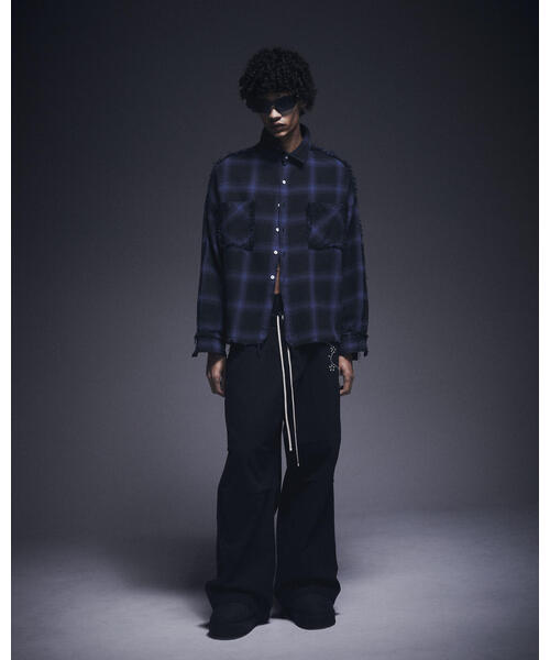 DANKE SCHON(ダンケシェーン)の「DankeSchon/ダンケシェーン/FLANNEL DAMAGE SHIRTS OMBRE(シャツ/ブラウス・レディース・ホワイト/ブルー/レッド・L)」の14枚目の写真