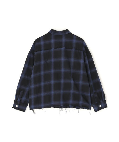 DANKE SCHON(ダンケシェーン)の「DankeSchon/ダンケシェーン/FLANNEL DAMAGE SHIRTS OMBRE(シャツ/ブラウス・レディース・ホワイト/ブルー/レッド・L)」の12枚目の写真