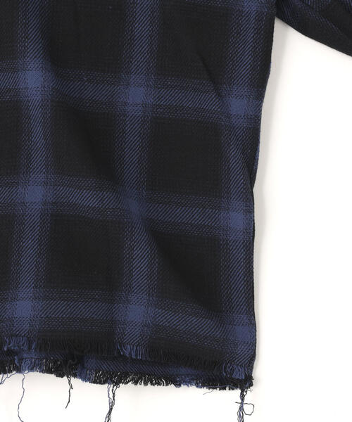 DANKE SCHON(ダンケシェーン)の「DankeSchon/ダンケシェーン/FLANNEL DAMAGE SHIRTS OMBRE(シャツ/ブラウス・レディース・ホワイト/ブルー/レッド・L)」の9枚目の写真