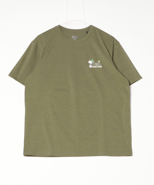 PEANUTS(ピーナッツ)の「ピーナッツ PEANUTS グラフィック半袖Tピーナッツ等高線MAP(Tシャツ/カットソー・メンズ・カーキ/ブラック/ブルー/ホワイト・S/M/L/LL/3L)」の9枚目の写真