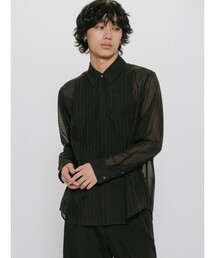 MIDIUMISOLID（ミディウミソリッド）の「MIDIUMISOLID Men’s シアーストライプシャツ（シャツ/ブラウス）」