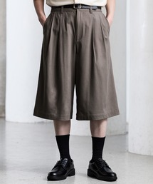 CLEL（クレイル）の「【CLEL】Summer Wool Blend Half Slacks Pants / サマーウールブレンド ハーフスラックスパンツ【セットアップ対応】（その他パンツ）」