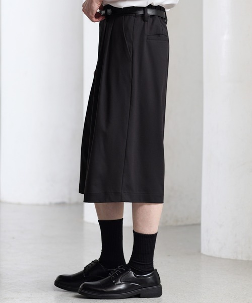 CLEL（クレイル）の「【CLEL】Summer Wool Blend Half Slacks Pants / サマーウールブレンド ハーフスラックスパンツ【セットアップ対応】（その他パンツ・メンズ・グレー/モカ/ブラック・L/M/S/XS）」の21枚目の写真