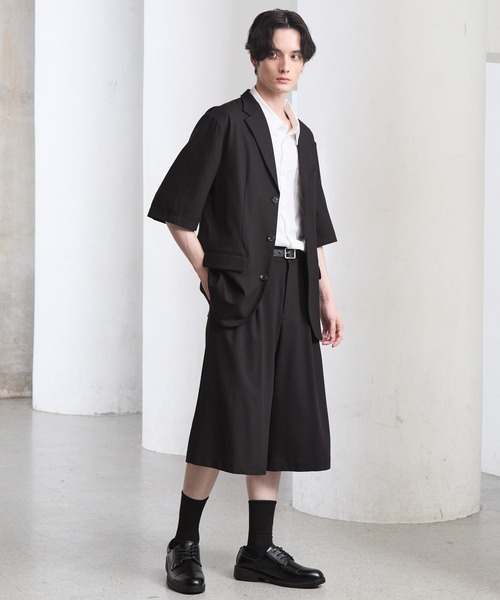 CLEL（クレイル）の「【CLEL】Summer Wool Blend Half Slacks Pants / サマーウールブレンド ハーフスラックスパンツ【セットアップ対応】（その他パンツ・メンズ・グレー/モカ/ブラック・L/M/S/XS）」の22枚目の写真