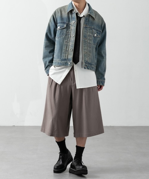 CLEL（クレイル）の「【CLEL】Summer Wool Blend Half Slacks Pants / サマーウールブレンド ハーフスラックスパンツ【セットアップ対応】（その他パンツ・メンズ・グレー/モカ/ブラック・L/M/S/XS）」の5枚目の写真