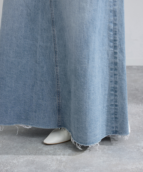 YANUK/ヤヌーク Flare Long Skirt スカート（デニムスカート）｜IENA