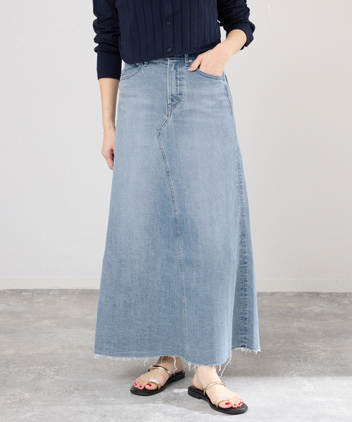 IENA（イエナ）の「YANUK/ヤヌーク Flare Long Skirt スカート（デニムスカート・レディース・ブルー・SMALL/MEDIUM/LARGE）」の11枚目の写真