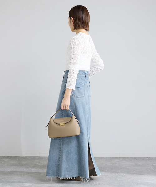 IENA（イエナ）の「YANUK/ヤヌーク Flare Long Skirt スカート（デニムスカート・レディース・ブルー・SMALL/MEDIUM/LARGE）」の15枚目の写真