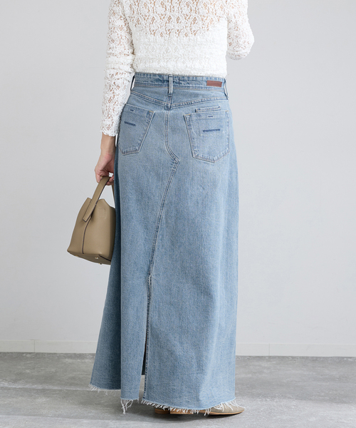 IENA（イエナ）の「YANUK/ヤヌーク Flare Long Skirt スカート（デニムスカート・レディース・ブルー・SMALL/MEDIUM/LARGE）」の20枚目の写真