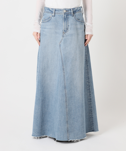 IENA（イエナ）の「YANUK/ヤヌーク Flare Long Skirt スカート（デニムスカート・レディース・ブルー・SMALL/MEDIUM/LARGE）」の21枚目の写真