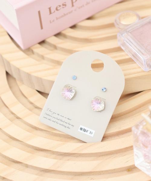 JOSSDROPS(ジョズドロップス)の「JOSSDROPS 4点セット 金属アレルギー対応 樹脂ポスト 日本製 キラキラ オーロラ ピアス 男女兼用(ピアス(両耳用)・レディース・ブルー/その他4/その他12/その他6/その他2/その他5/イエロー/パープル/ラベンダー/その他11/その他10/レインボー/レッド/その他8/ピンク/その他9/ストーン/その他1・FREE)」の11枚目の写真
