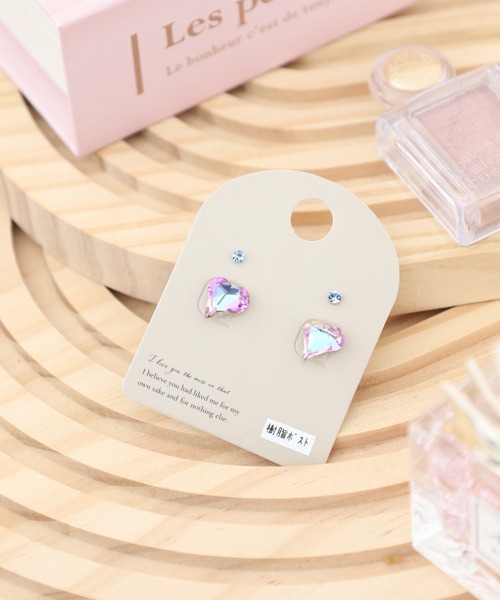 JOSSDROPS(ジョズドロップス)の「JOSSDROPS 4点セット 金属アレルギー対応 樹脂ポスト 日本製 キラキラ オーロラ ピアス 男女兼用(ピアス(両耳用)・レディース・ブルー/その他4/その他12/その他6/その他2/その他5/イエロー/パープル/ラベンダー/その他11/その他10/レインボー/レッド/その他8/ピンク/その他9/ストーン/その他1・FREE)」の18枚目の写真
