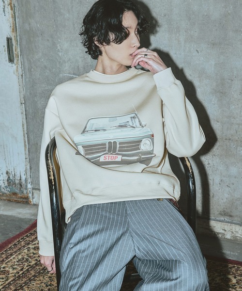 Bleme(ブレム)の「アーバン レトログラフィック スウェット(スウェット・メンズ・オフホワイト/グレー/ブラウン・FREE)」の2枚目の写真