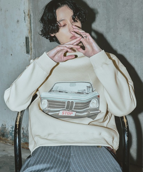 Bleme(ブレム)の「アーバン レトログラフィック スウェット(スウェット・メンズ・オフホワイト/グレー/ブラウン・FREE)」の6枚目の写真